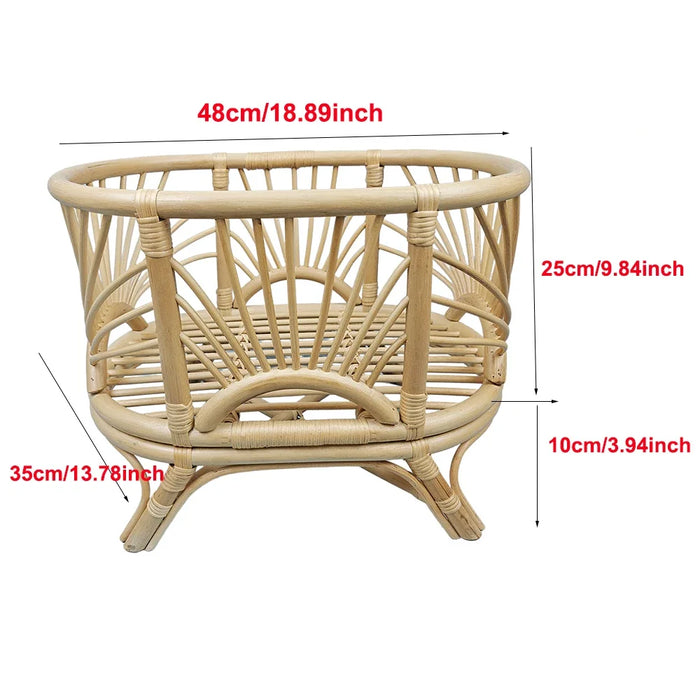 Large Wooden Twins Bed for Newborn Photography Props