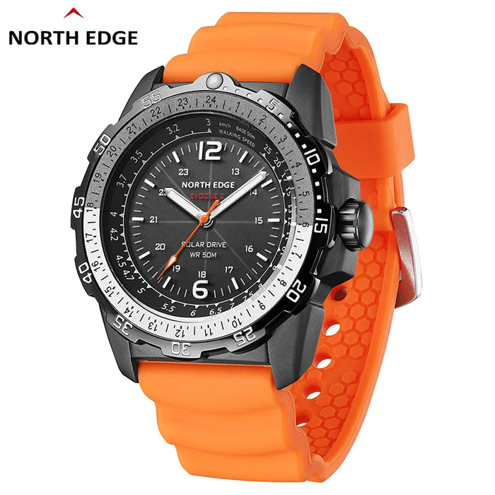Watch Waterproof Outdoor with Altimeter Orange