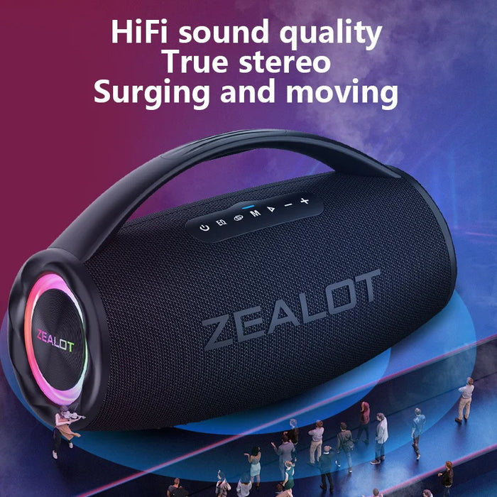 80W Wireless Outdoor Speaker with Dual Pairing & Fast Charging