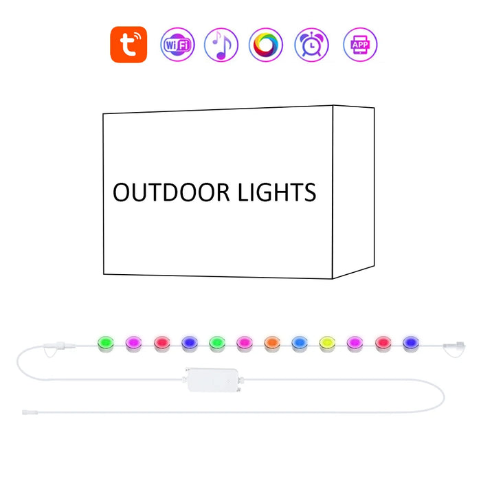 Smart RGBIC Outdoor Lights with WiFi Control