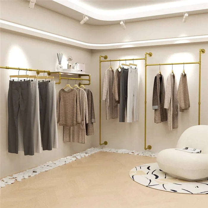 Stylish gold finish adds elegance and modern industrial style to any decor