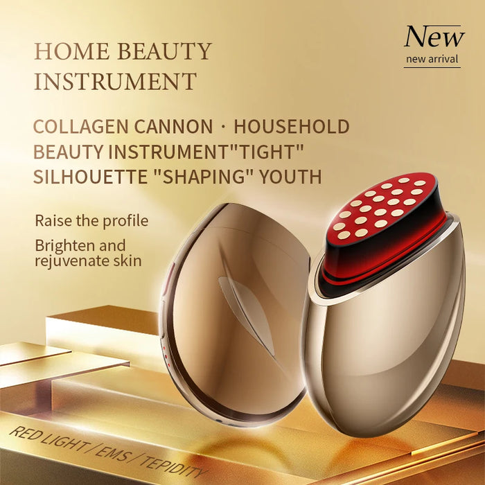 Powerful RF technology deeply penetrates the skin, stimulating collagen production for improved skin elasticity and firmness