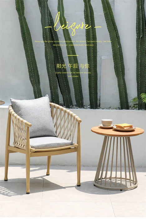 Creative Small Round Coffee Table Indoor Outdoor Use