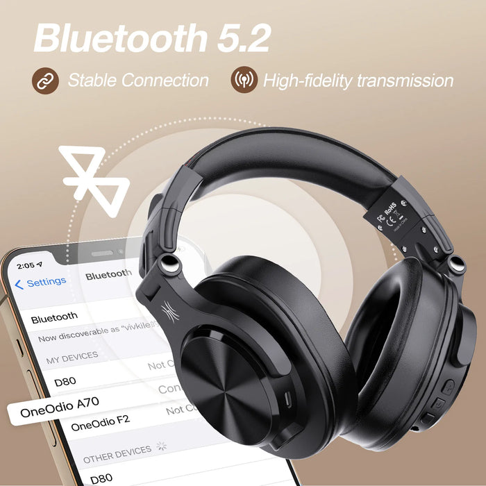 Wireless Studio Headphones Rose Gold with Hi-Res Sound