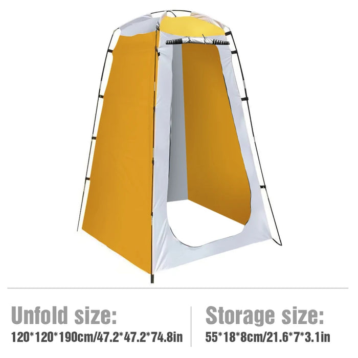 Package contents include tent, poles, carry bag, pegs, and ropes 
