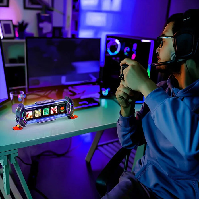 WiFi RGB Tube Clock with Smart App Controls for Desk & Decor