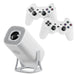 Portable Gaming Projector Android 11 64GB with Wireless Controller and Dual WiFi AU Plug high definition output gaming projector with 4K Ultra HD TV video support and preloaded 64GB TF card for endless entertainment options