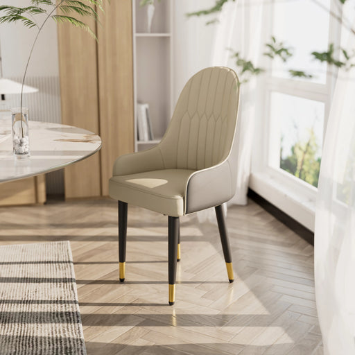 Durable and easy-to-clean faux leather upholstery