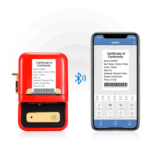 Mini Barcode, QR Code, and Sticker Maker for High Resolution Labels