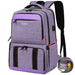 156-inch Insulated Lunch Backpack Cooler Bag in Purple for Picnics and Travel