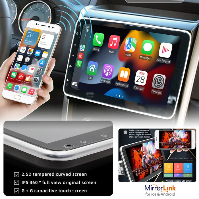 10.1 inch Android 13 Car Stereo with GPS & Wireless CarPlay