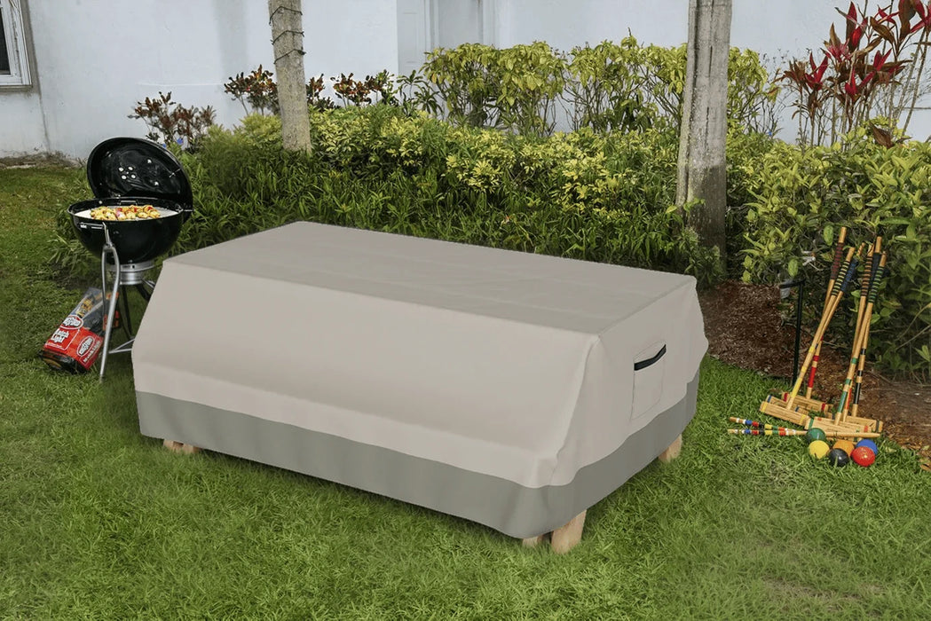 minimal condensation and wind lofting prevention picnic table cover