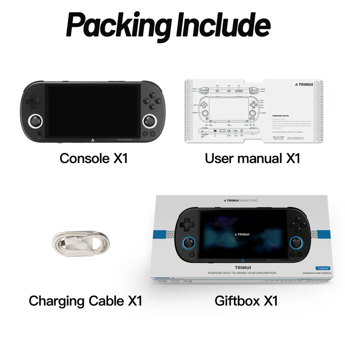 Gaming console with 5000mAh battery and wireless connectivity