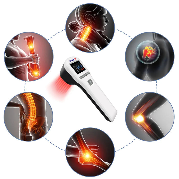 Cold Laser Therapy Device - Yellow for Back & Neck Pain Relief, Body Relaxation Massager