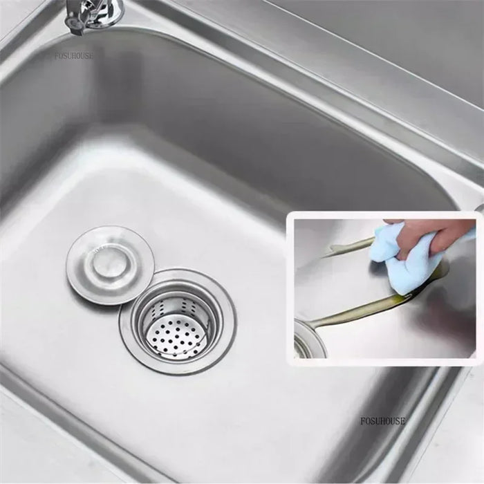 Stainless Steel Commercial Kitchen Sink with Workbench