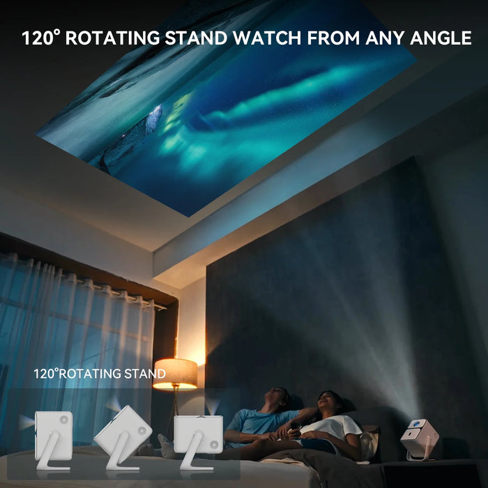 Smart Home Projector 1080P with Auto Focus and Bluetooth