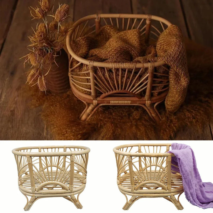 Large Wooden Twins Bed for Newborn Photography Props