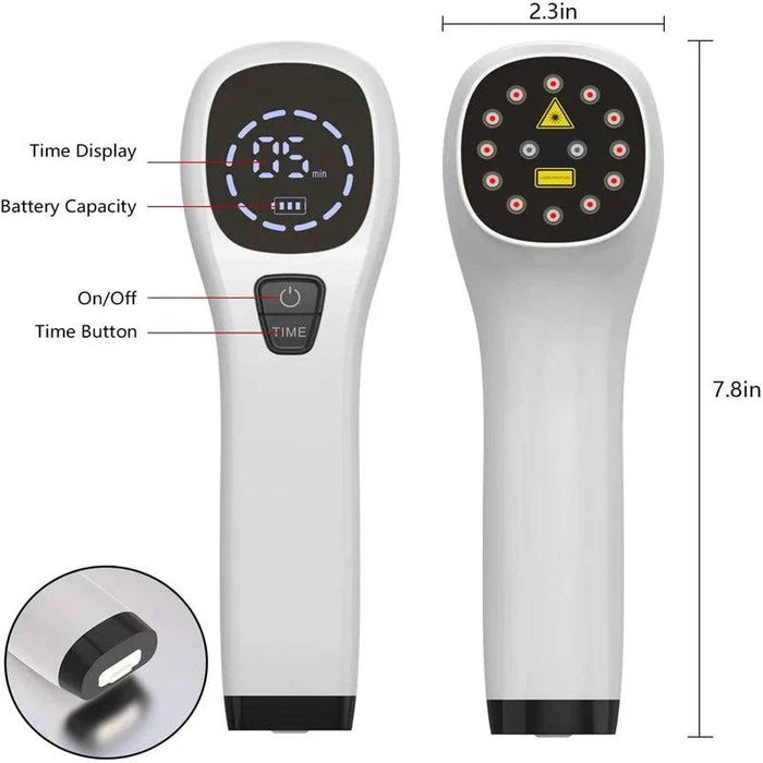 Rechargeable and Portable Laser Therapy Device for Travel