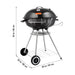 Portable BBQ grill package includes grilling rack, ash tray, and user manual
