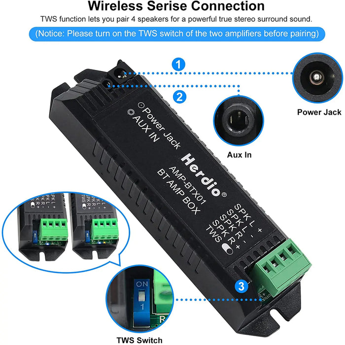 Outdoor Waterproof Bluetooth Speakers for Boat & Motorbike