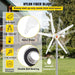 Wind Turbine Generator with MPPT, Charge Controller for Home, RV, Yacht, Farm Use (500W 5 Blades, MPPT Controller 2) - FLUXA