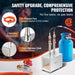 Durable stainless steel blacksmithing gas forge for metalworking projects