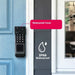 C3 Smart Door Lock with fingerprint, Card, Key, Password,Waterproof, WiFi & Bluetooth Enabled, Remote Control, App Access, Keyless Digital Entry, Secure Electronic Lock System