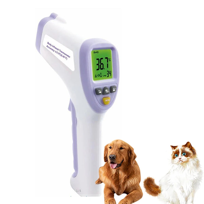 Portable Pet Infrared Temperature Scanner Hygienic, Precise & Stress-Free Use