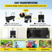Folding Wagon Cart with Adjustable Handle Bar and Removable Canopy
