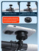 Aluminum motorcycle handlebar phone mount with quick attach and detach feature
