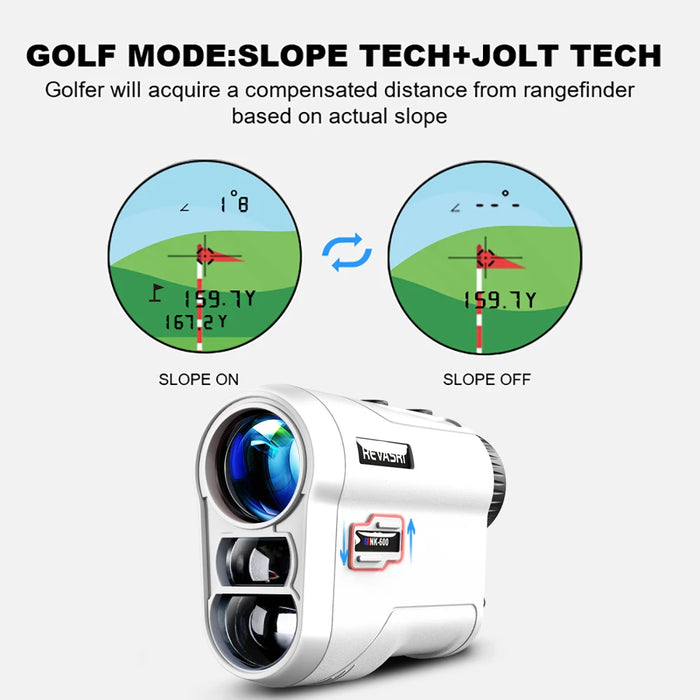 Golf laser rangefinder with flag-lock and slope for hunting - 600M