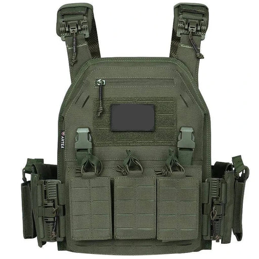 Quick-Release Tactical Vest with Molle in Ranger Green color