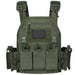 Quick-Release Tactical Vest with Molle in Ranger Green color