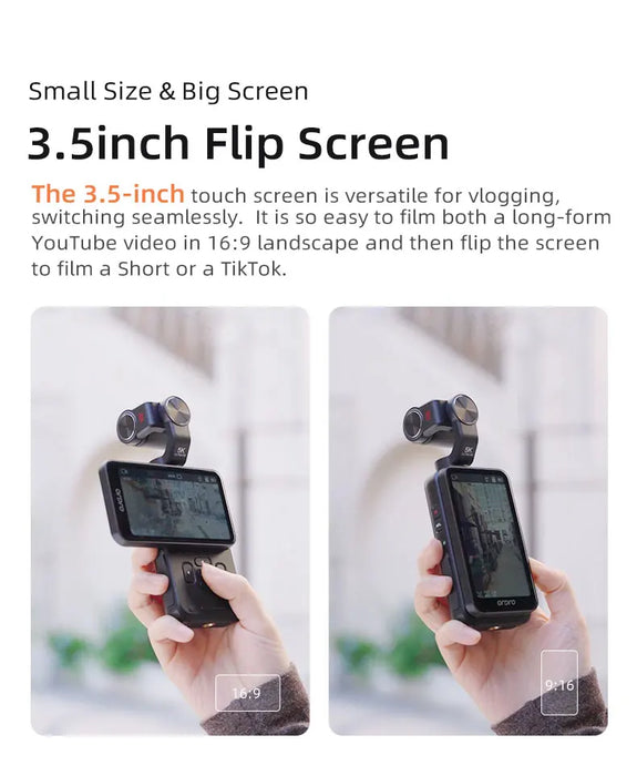 Standard 5K Vlog Camera with 3-Axis Stabilization