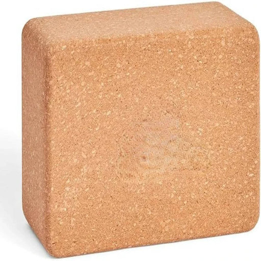 Eco-Conscious High Density Cork Yoga Block, made from sustainably sourced cork 