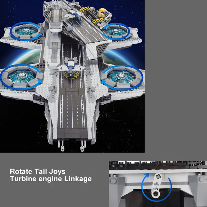 3066-Piece Helicarrier Model Building Blocks for Kids
