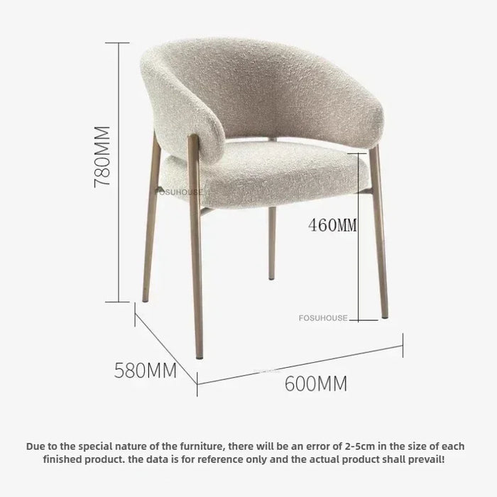 Luxury PU Leather Armchair for Kitchen & Dining Room