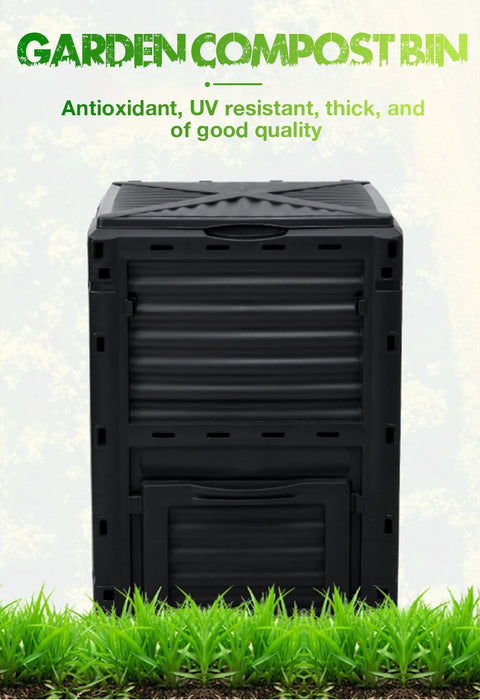 Heavy Duty 450L Outdoor Compost Tumbler for Kitchen & Garden Waste