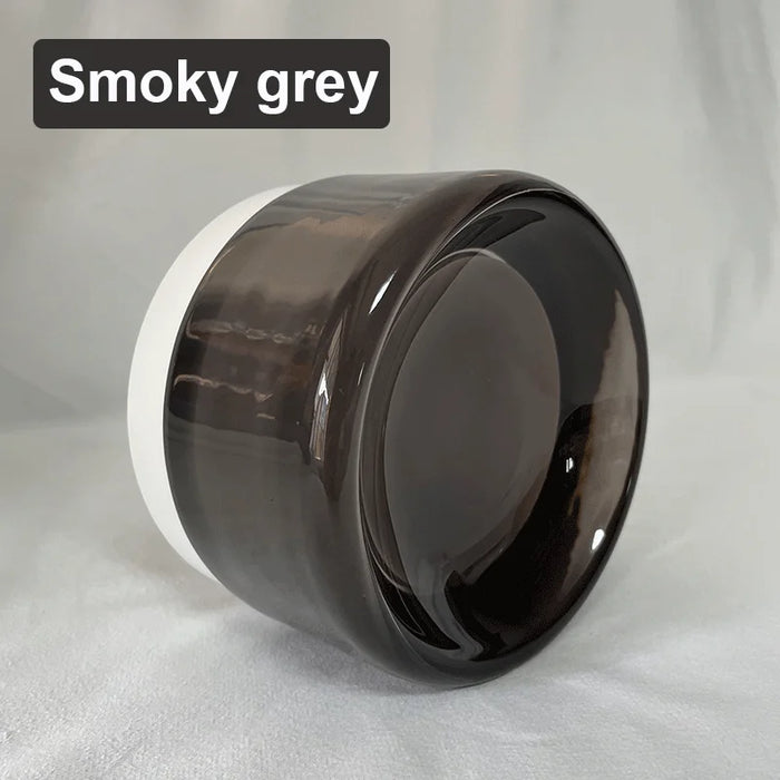 Nordic Smoke Grey Glass Wall Lamp for Bedroom Decor