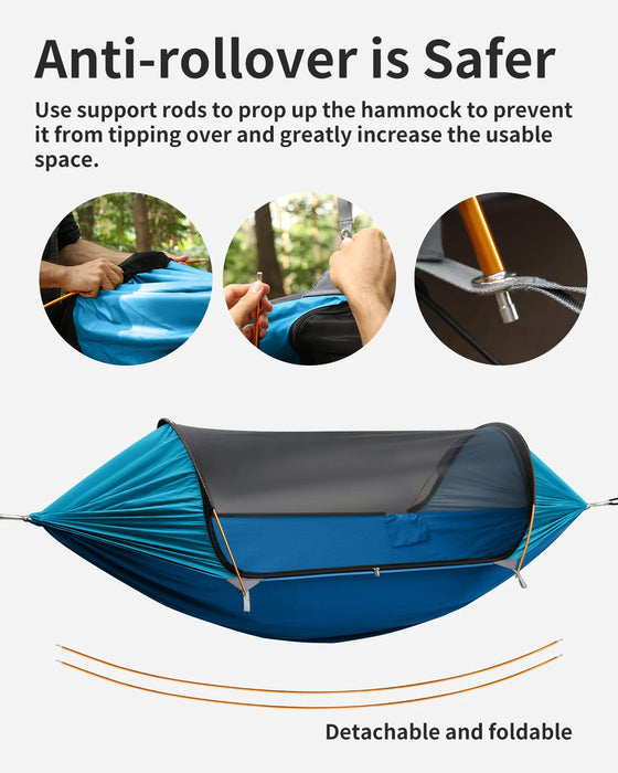 Outdoor Travel Hammock with Removable Canopy
