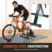 Fluid bike trainer stand for 26 to 29 inch wheels
