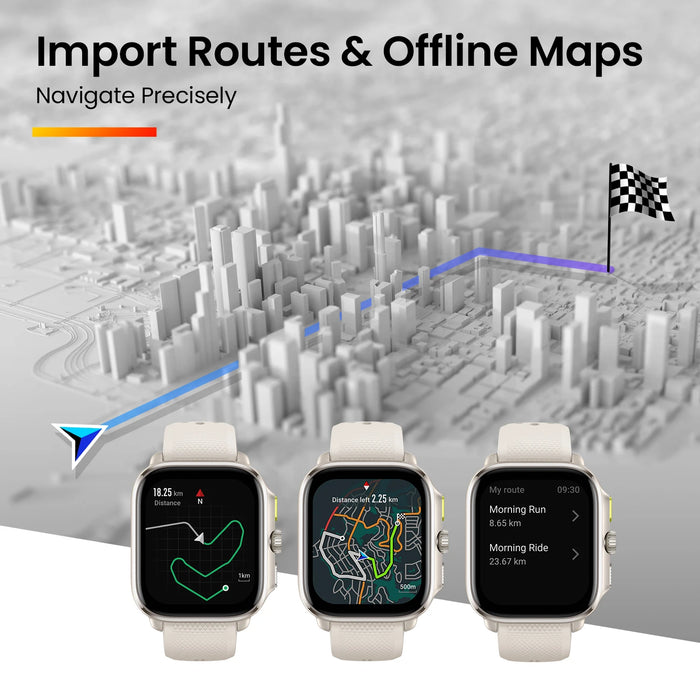 1.75" AMOLED Fitness Watch with Heart Rate Tracker