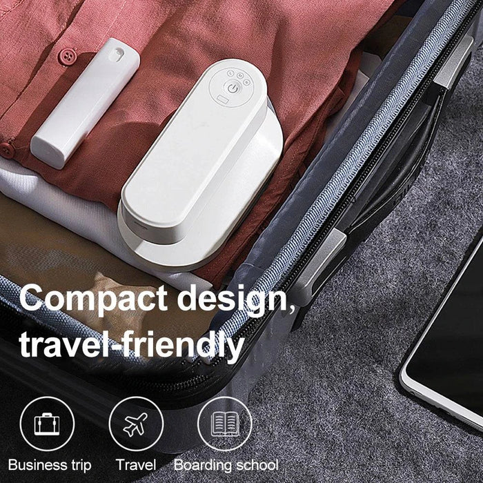 Portable Mini Electric Cordless Iron Rechargeable Dry Wrinkle Remover - White