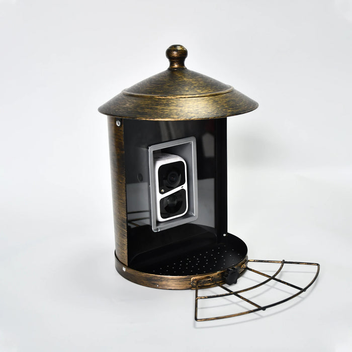 Rainproof Smart Bird Feeder with HD Camera and AI Bird Recognition