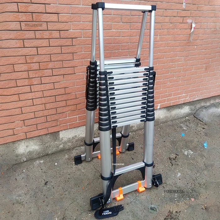 1.9m Telescopic Folding Ladder Aluminum Portable Step Stool