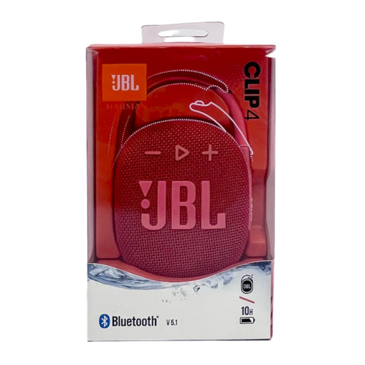 Red Wireless Bluetooth Portable Speaker Subwoofer Mini Outdoor IP67 Waterproof with leather-covered exterior, perfect for outdoor use