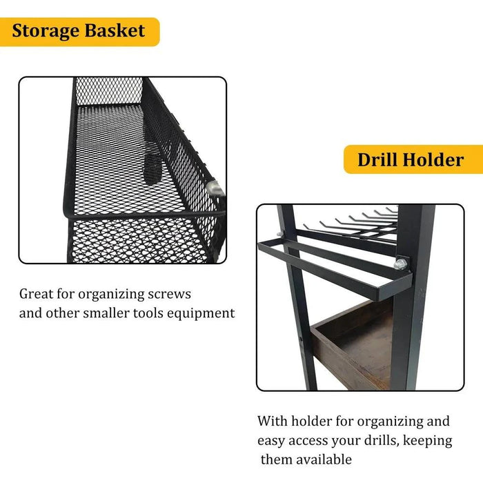 Durable construction with thick iron and powder-coated finish