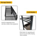 Durable construction with thick iron and powder-coated finish