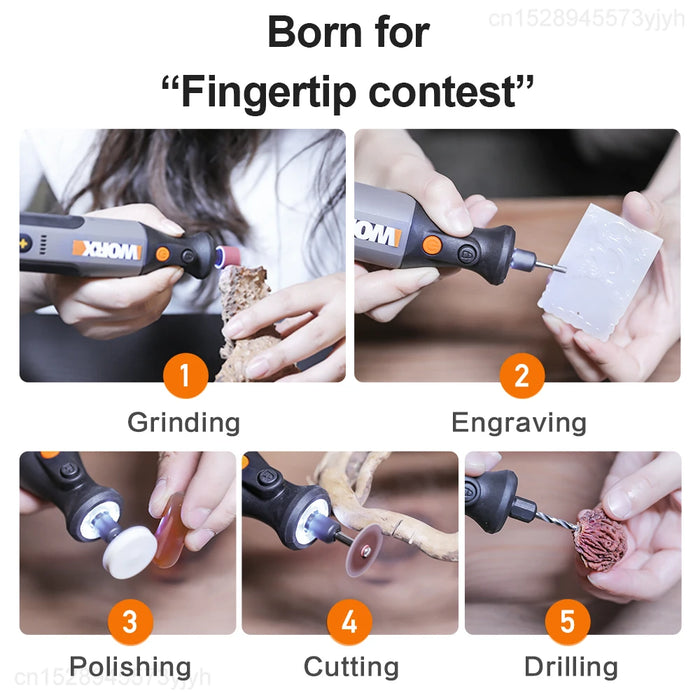 Cordless Mini Rotary Tool 28,000 RPM Variable Speed WX106