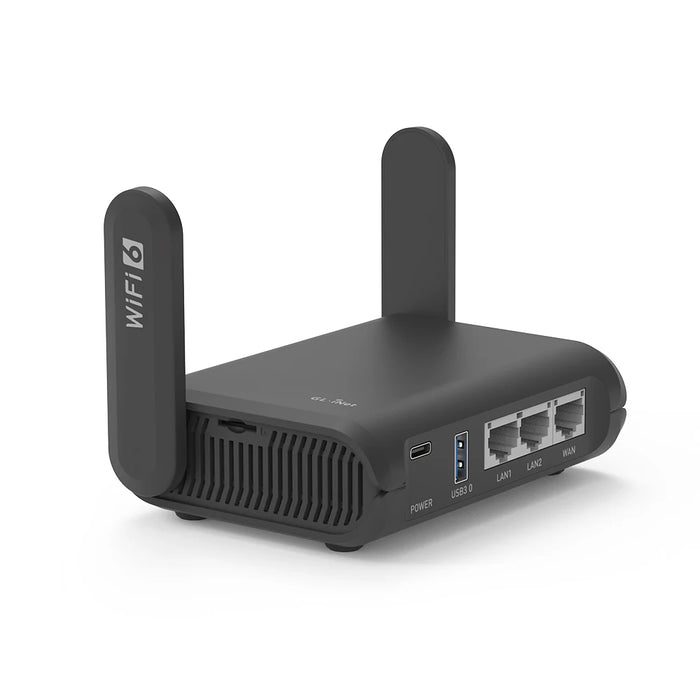 Portable Wi-Fi 6 Travel Router with VPN and USB